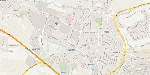 THW Kirchheim bei Google-Maps